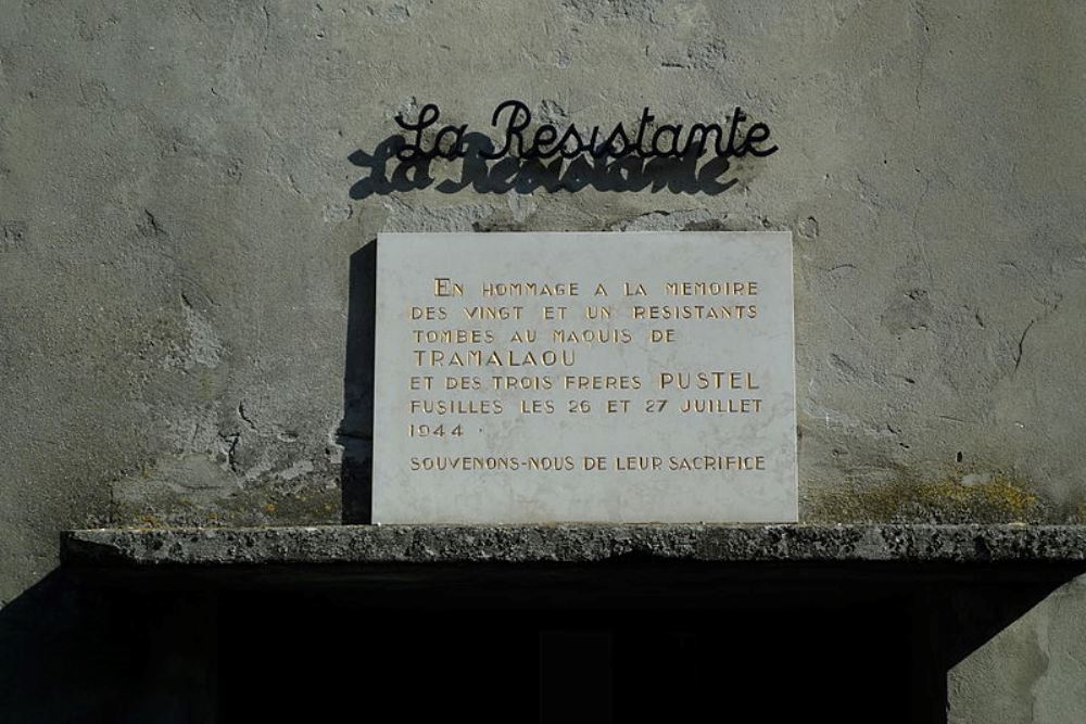 Memorial Killed Resistance Fighters Maquis de Tramalaou