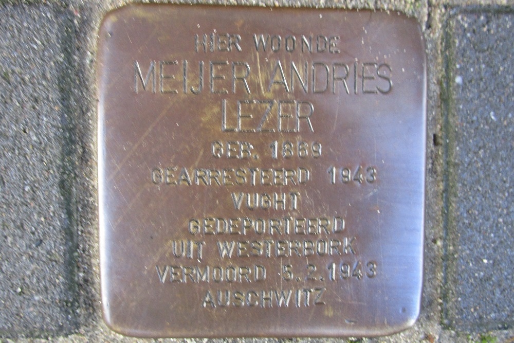 Stolperstein Van Imhoffstraat 3 #2