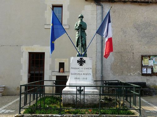 Oorlogsmonument Paussac-et-Saint-Vivien
