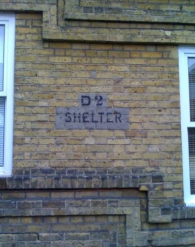 Sign Air Raid Shelter Porlock Street