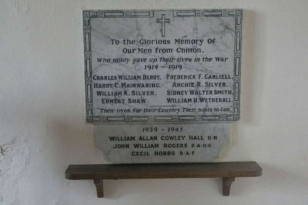 Oorlogsmonument Chilton Church