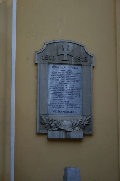 Oorlogsmonument Kerk Ehrenhausen