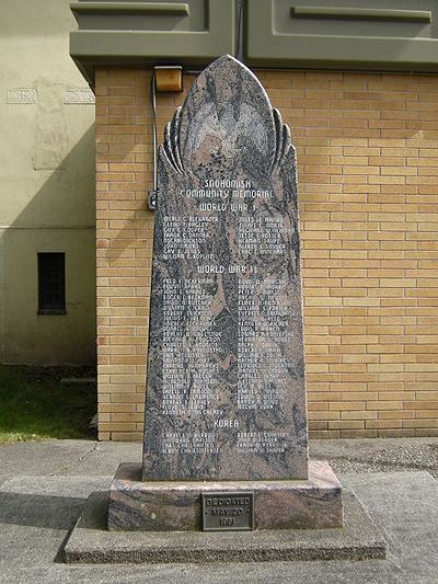 Oorlogsmonument Snohomish #1