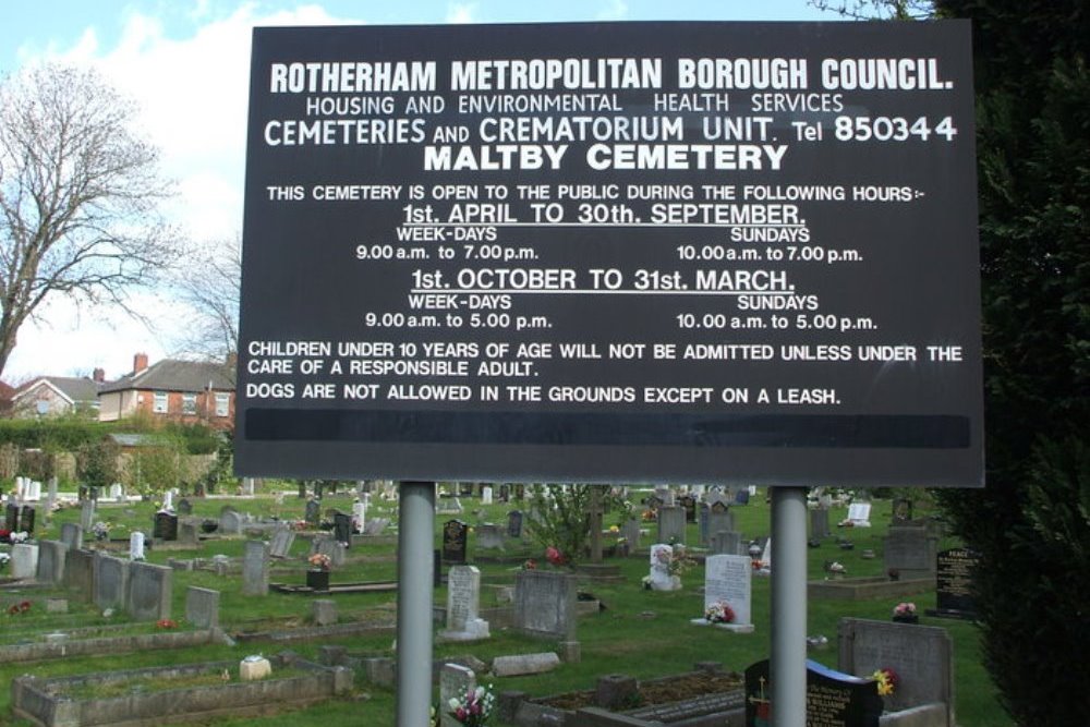 Commonwealth War Graves Maltby Burial Ground