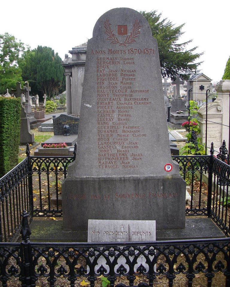 Franco-Prussian War Memorial Cimetière du Nord