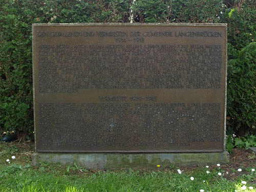 Oorlogsmonument Bad Langenbrcken #2