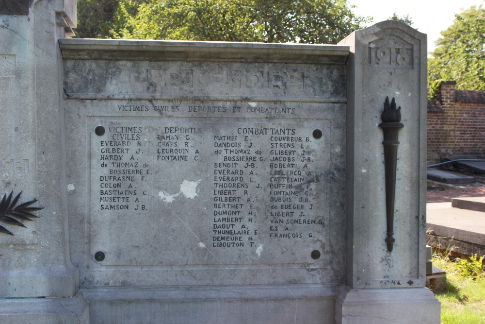 Oorlogsmonument Begraafplaats Ottignies #3