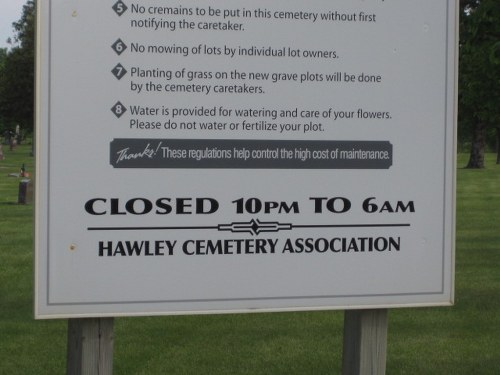 Oorlogsgraven van het Gemenebest Hawley Cemetery #1