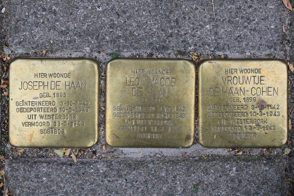 Stolpersteine Topaasstraat 43-47 (voorheen 17)