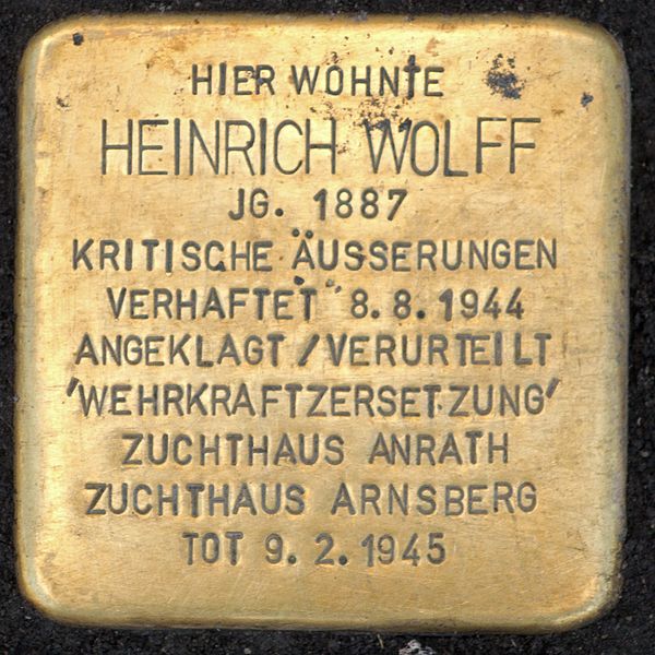 Stolperstein Peterstrae 3 #1