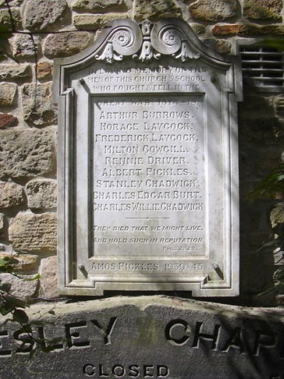 Oorlogsmonument Wesley Chapel