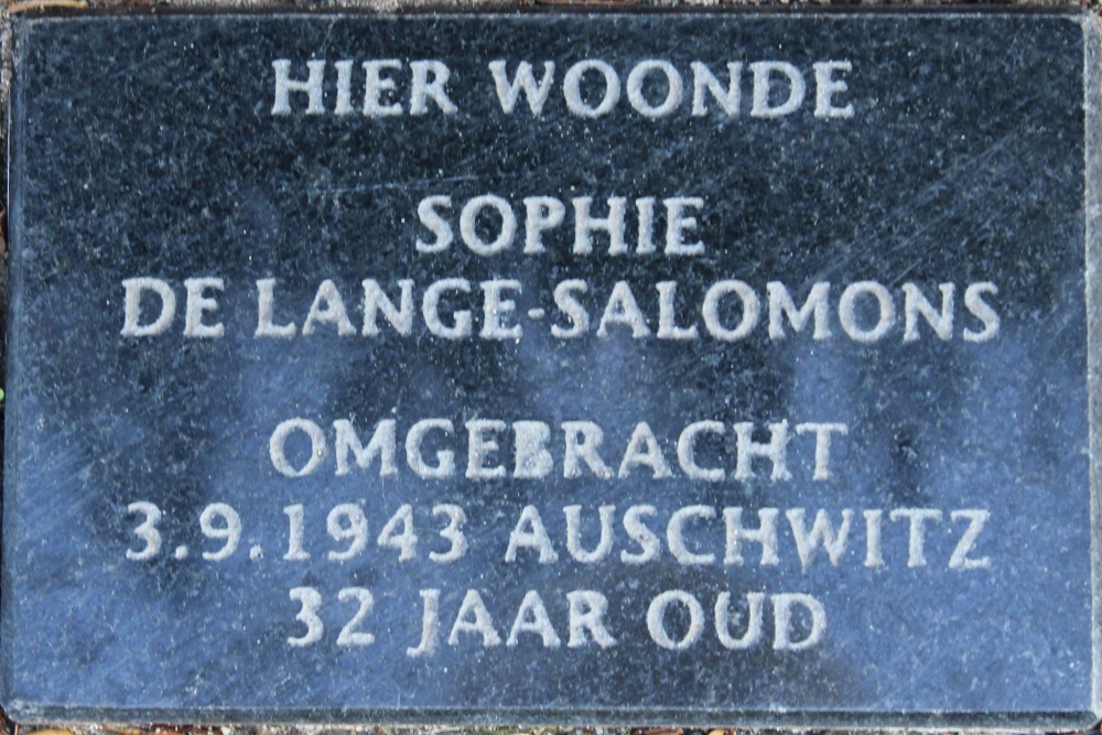 Herdenkingsstenen Zutphensestraat 161 #3