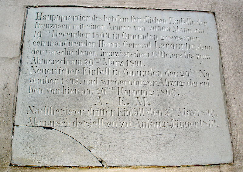 Memorial French Occupation Gmunden #1