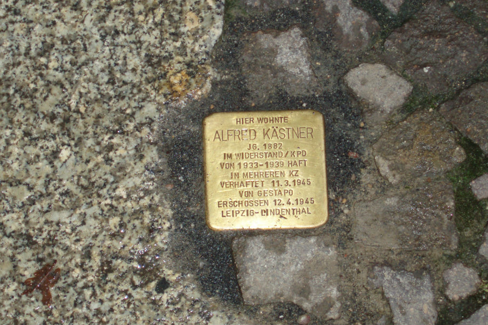 Stumbling stone Alfred-Kästner-Straße 20