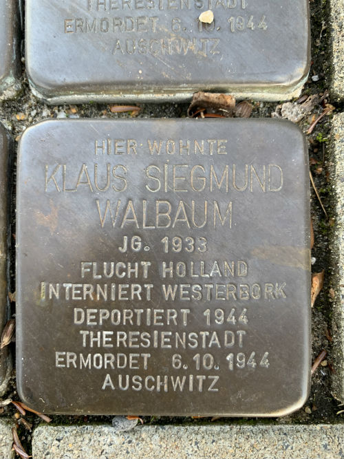 Stolpersteine Krefelder Straße 16 #4