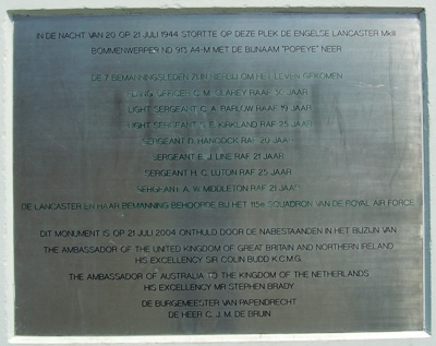 Lancaster Memorial Papendrecht #3