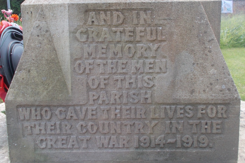 Oorlogsmonument Lower Cross East Hagbourne #3