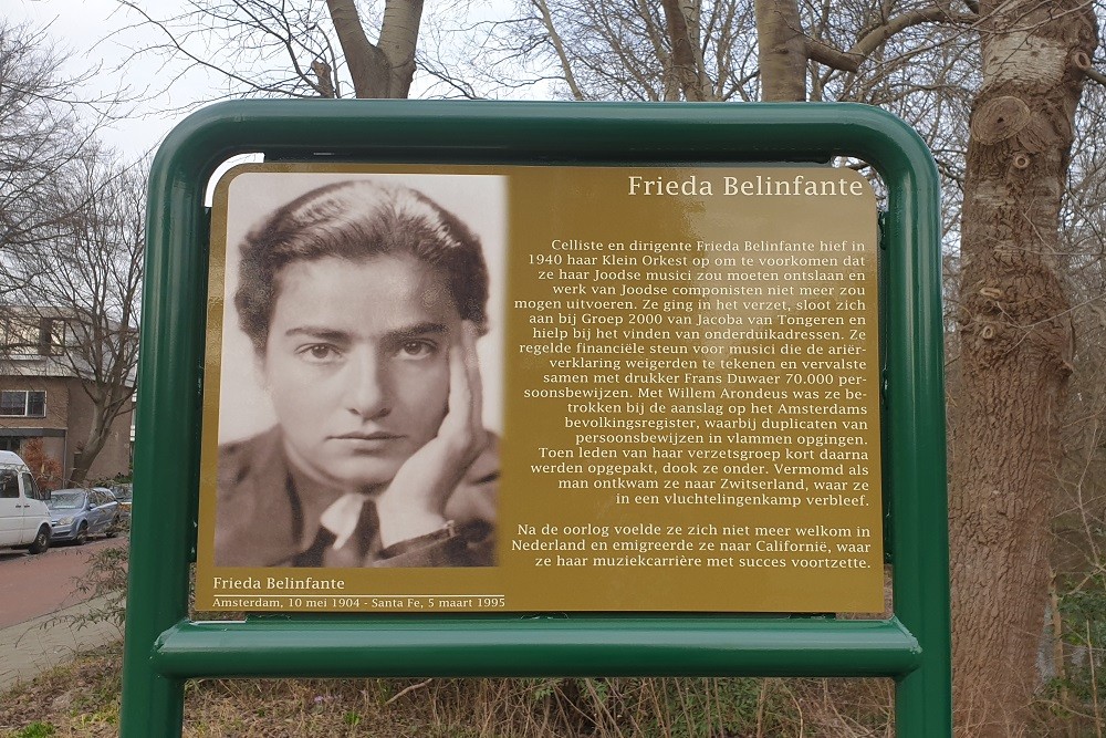 Memorial Plates Slotermeer Frieda Belinfantebrug