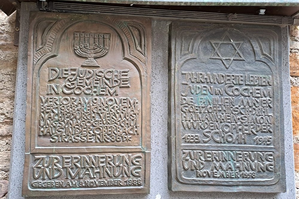 Gedenktekens Synagoge en Joodse Inwoners Cochem