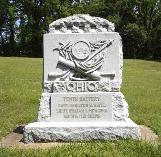 10th Battery Ohio Light Artillery (Union) Monument #1