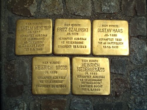 Stolpersteine Kollegienwall 14/14A