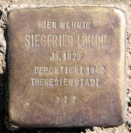 Stumbling Stone Barbarossastraße 53 #1