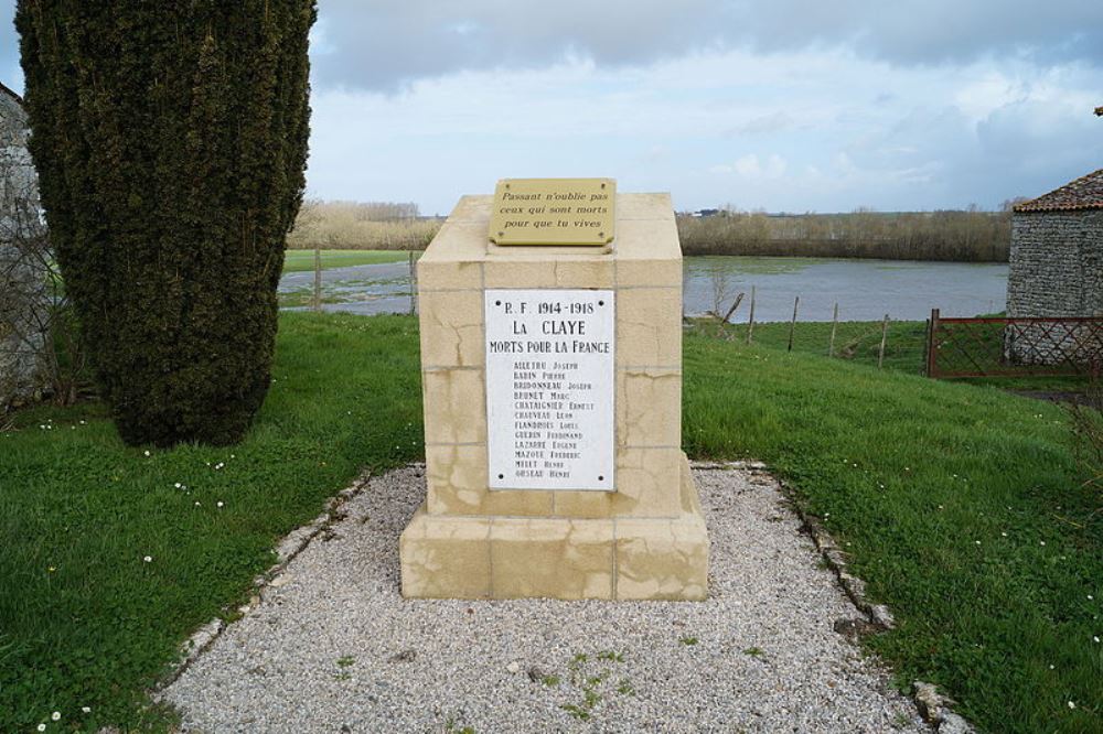Monument Eerste Wereldoorlog La Claye