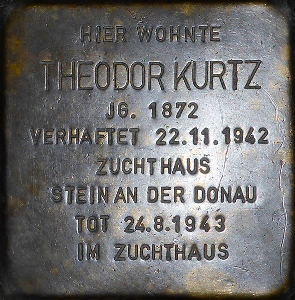 Stolperstein Linzer Gasse 28 #1