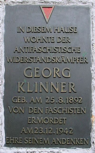 Gedenkteken Georg Klinner #1