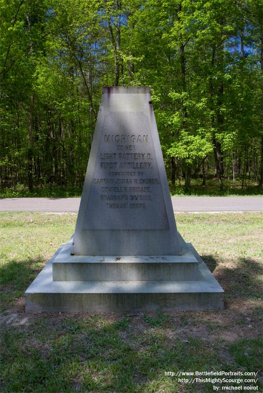 1st Michigan Artillery - Light Battery D Monument