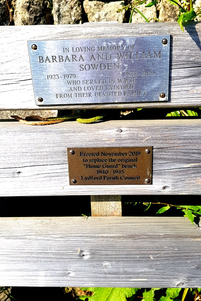 Memorial Bench Home Guard Lyford #2