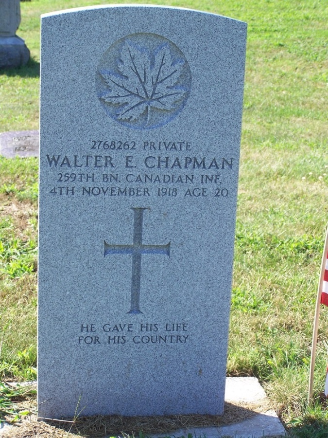 Commonwealth War Grave Ellisburg Rural Cemetery