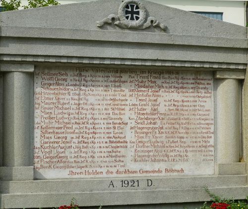 War Memorial Böbrach