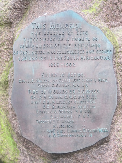 Boer War Memorial Darlington #2