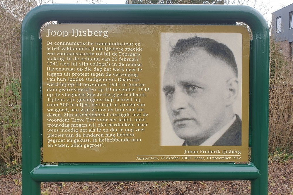 Herdenkingsborden Slotermeer Joop IJisbergstraat