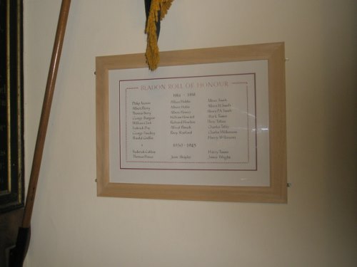 Roll of Honour St. Martin Church #1