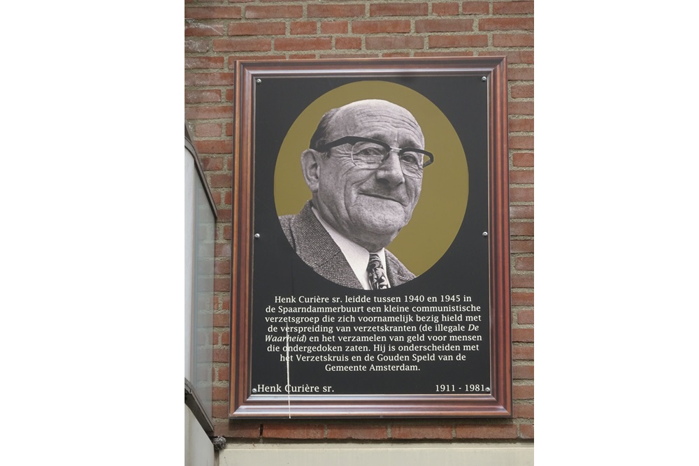 Memorial Plates Spaarndammerbuurt Henk Curirekade