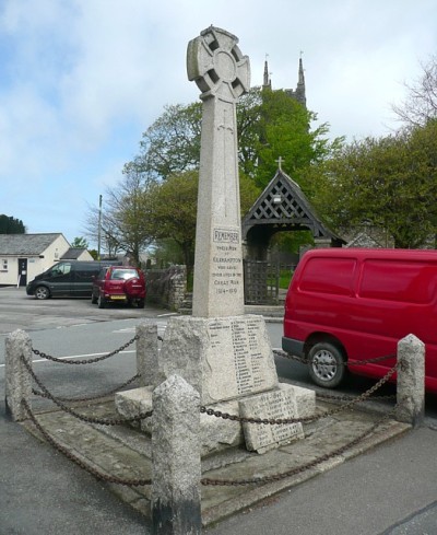 Oorlogsmonument Kilkhampton #1