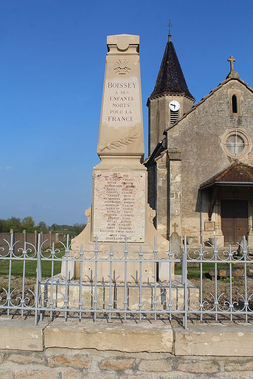 Monument Eerste Wereldoorlog Boissey