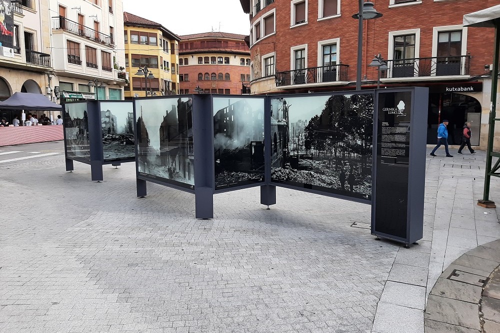 Information Boards Bomb Attack Guernica 26 April 1937