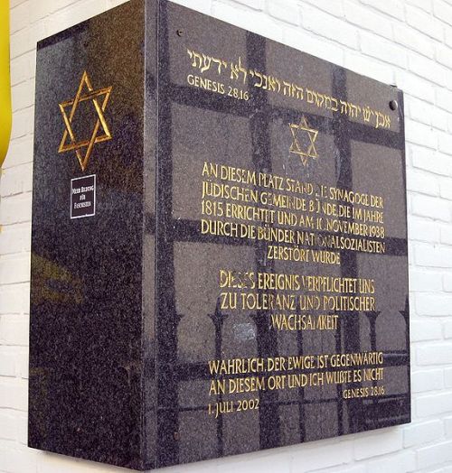Memorial Synagogue Bünde #1