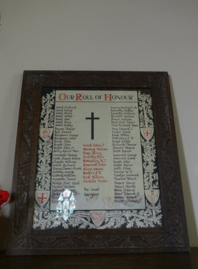 Roll of Honour Christ Church