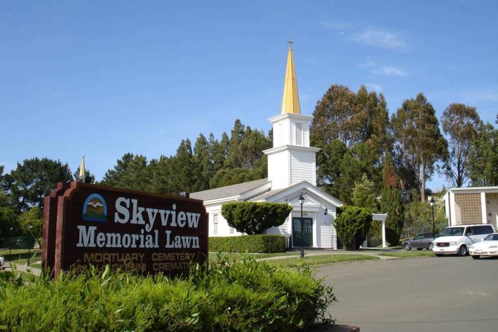 American War Grave Skyview Memorial Lawn