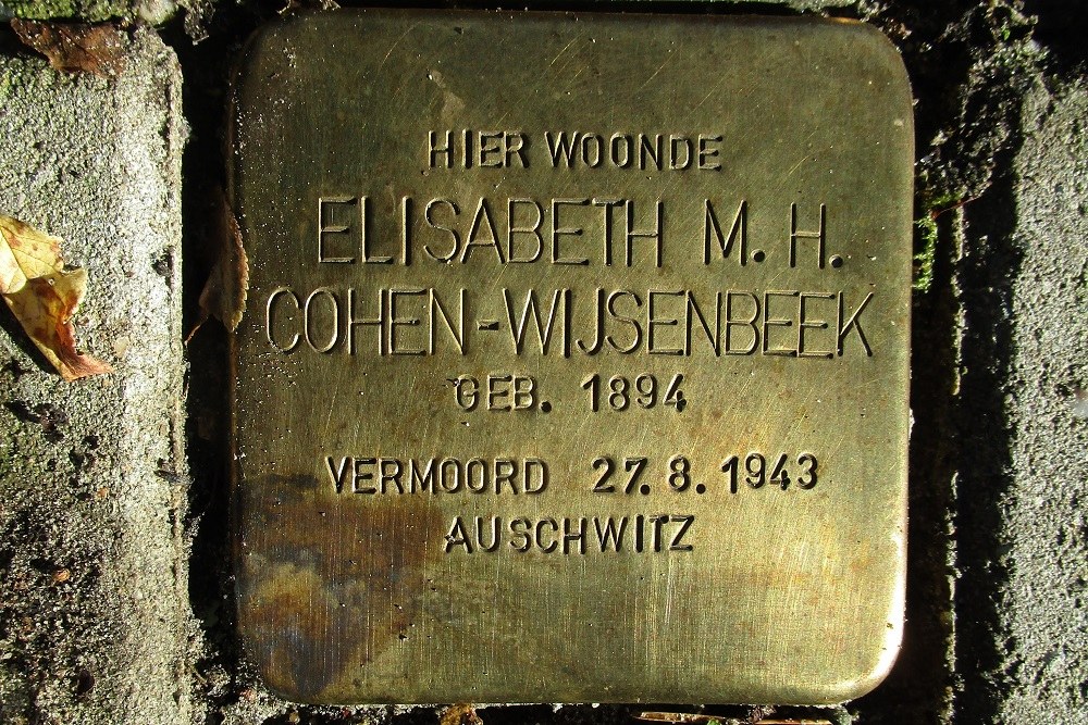 Stolpersteine Hasebroeklaan 13 #3