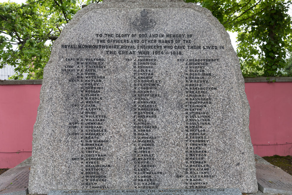 War Memorial Royal Monmouthshire Royal Engineers #2