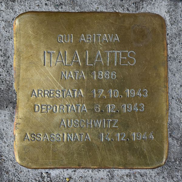 Stolpersteine Via Giuseppe Luigi Passalacqua 6 #2