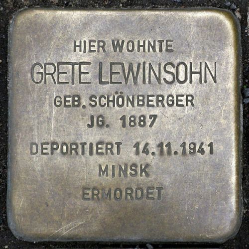 Stolpersteine Klosterstrae 73 #1