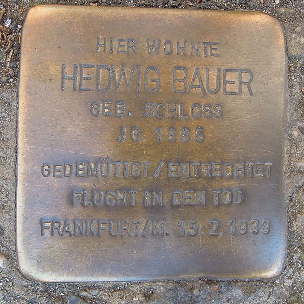 Stumbling Stones Darmstädter Straße 5