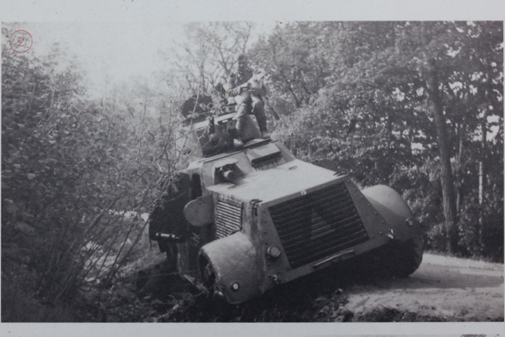 Information Sign MAY 1940 Three Armored Cars in the Sysselt #4