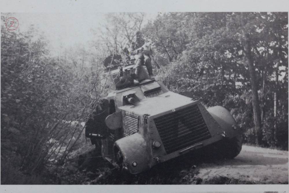 Informatiebord MEI 1940 Drie Pantserwagens in de Sysselt #4